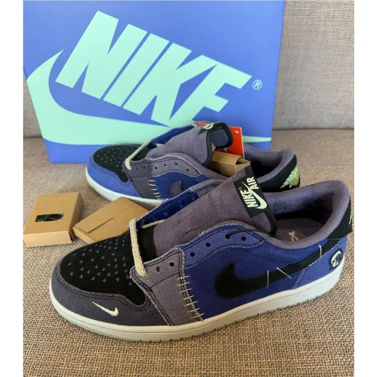 Nike shoes - Jordan 1 x Zion Williamson Retro Low - IH2309-500 - Blue/Purple 11