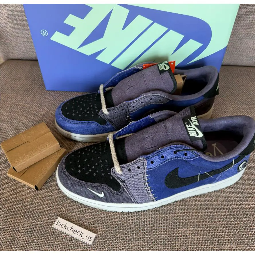 Nike shoes - Jordan 1 x Zion Williamson Retro Low - IH2309-500 - Blue/Purple 12