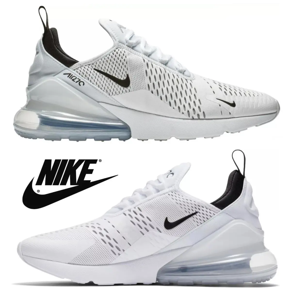 Nike shoes - Nike Air Max 270 - Air Max - White, Maufacturer: White/Black/White 23