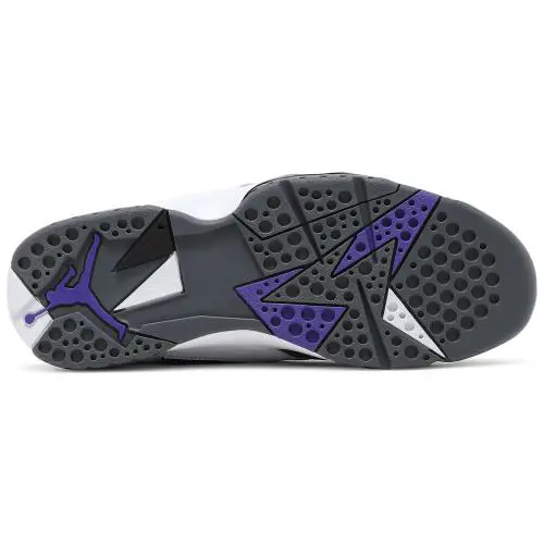Nike shoes - Jordan Retro 7 - Retro - CU9307 100 - White/Flint Grey/Black/Varsity Purple 3
