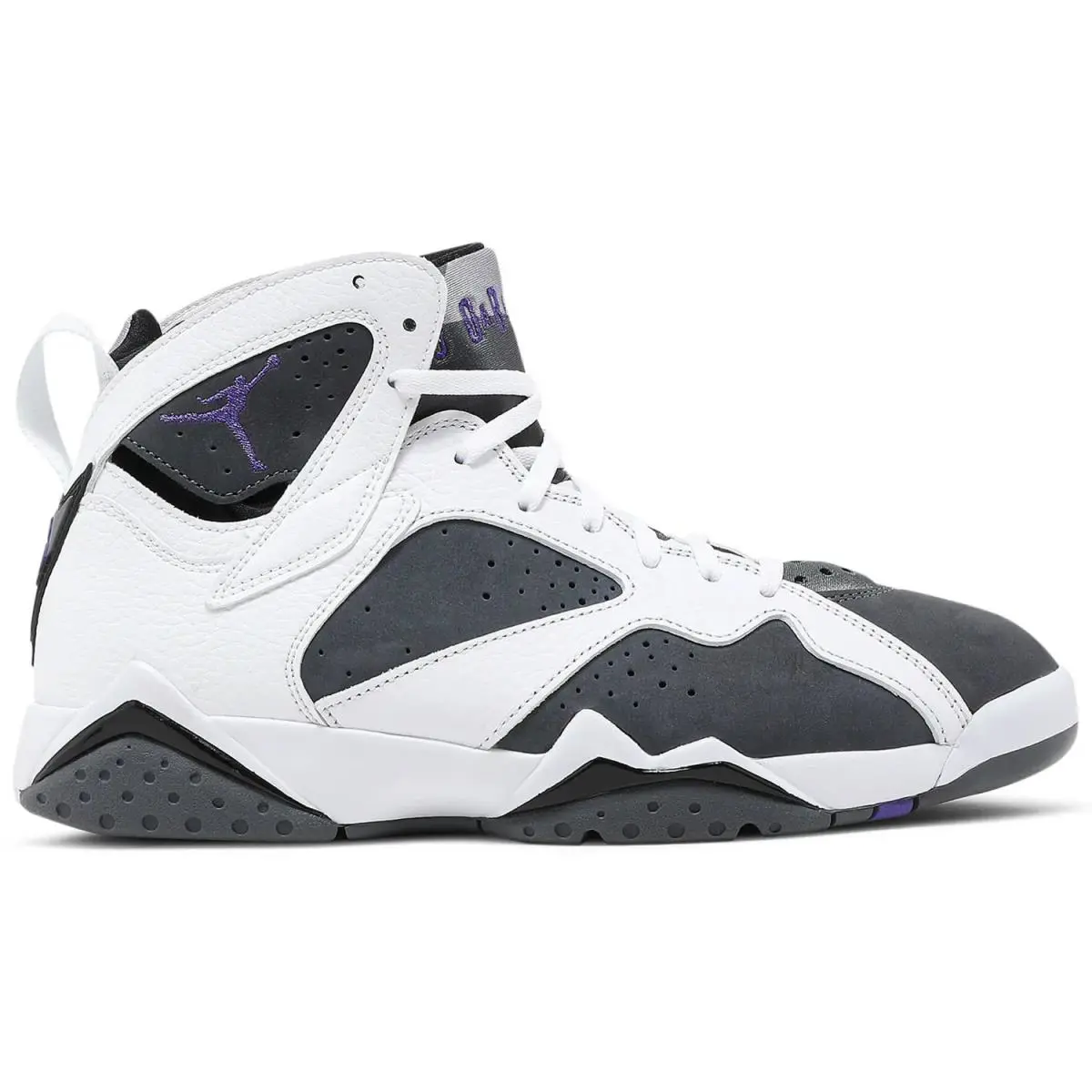 Nike shoes - Jordan Retro 7 - Retro - CU9307 100 - White/Flint Grey/Black/Varsity Purple 4