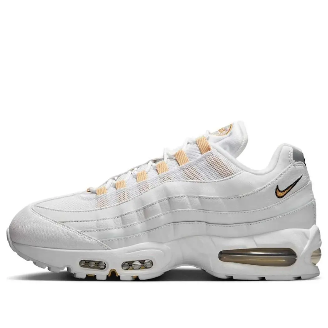 Men`s Nike Air Max 95 OG White/metallic Gold-black IB1667 101 - White/Metallic Gold-Black