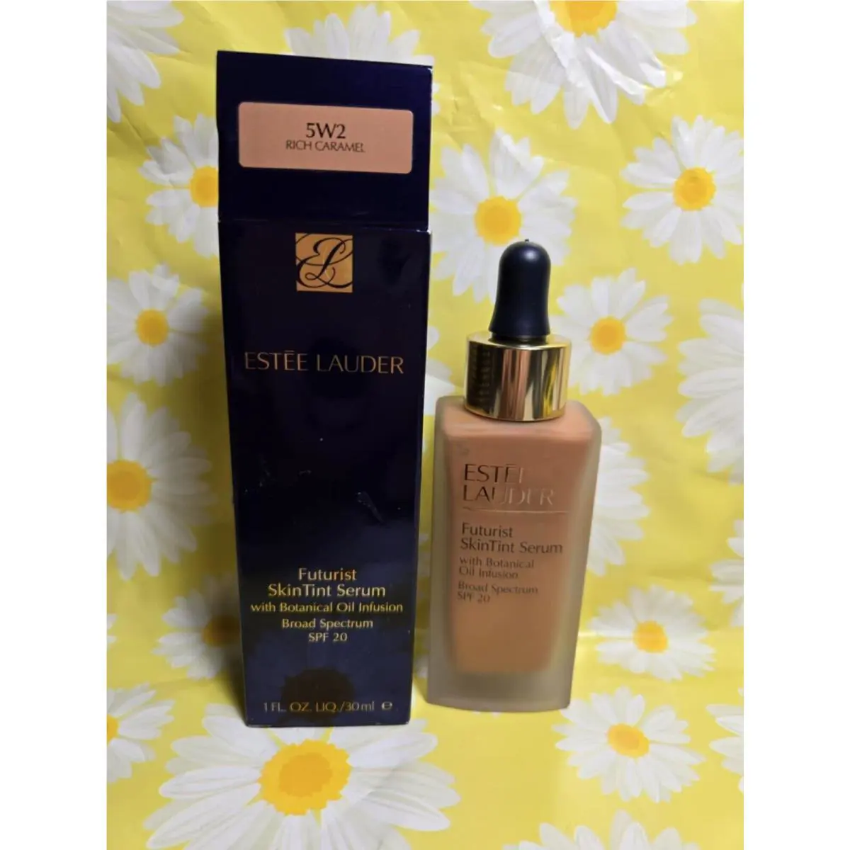 Estée Lauder Futurist Skin Tint Serum Foundation Spf 20 5W2 Rich Caramel 1 oz
