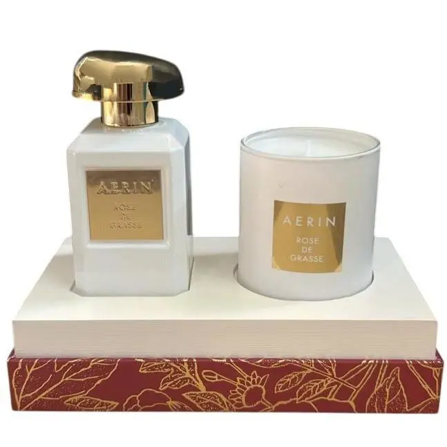 Estee Lauder Aerin Rose De Grasse Parfum Perfume Spray Votive Candle Gift Set