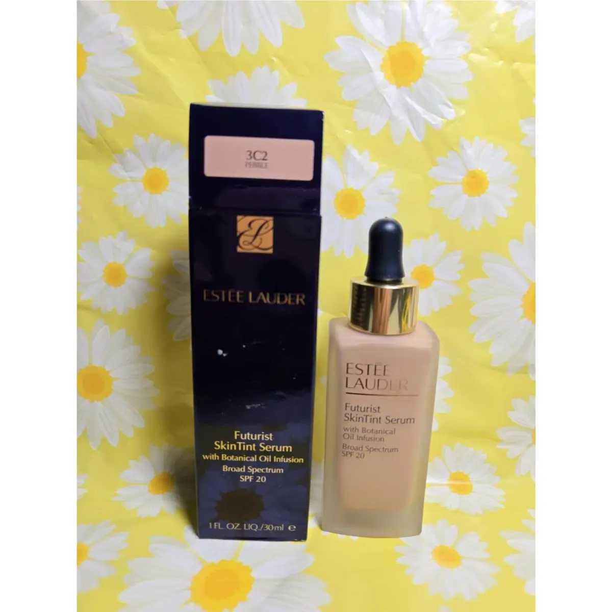 Estée Lauder Futurist Skin Tint Serum Foundation Spf 20 3C2 Pebble 1 oz