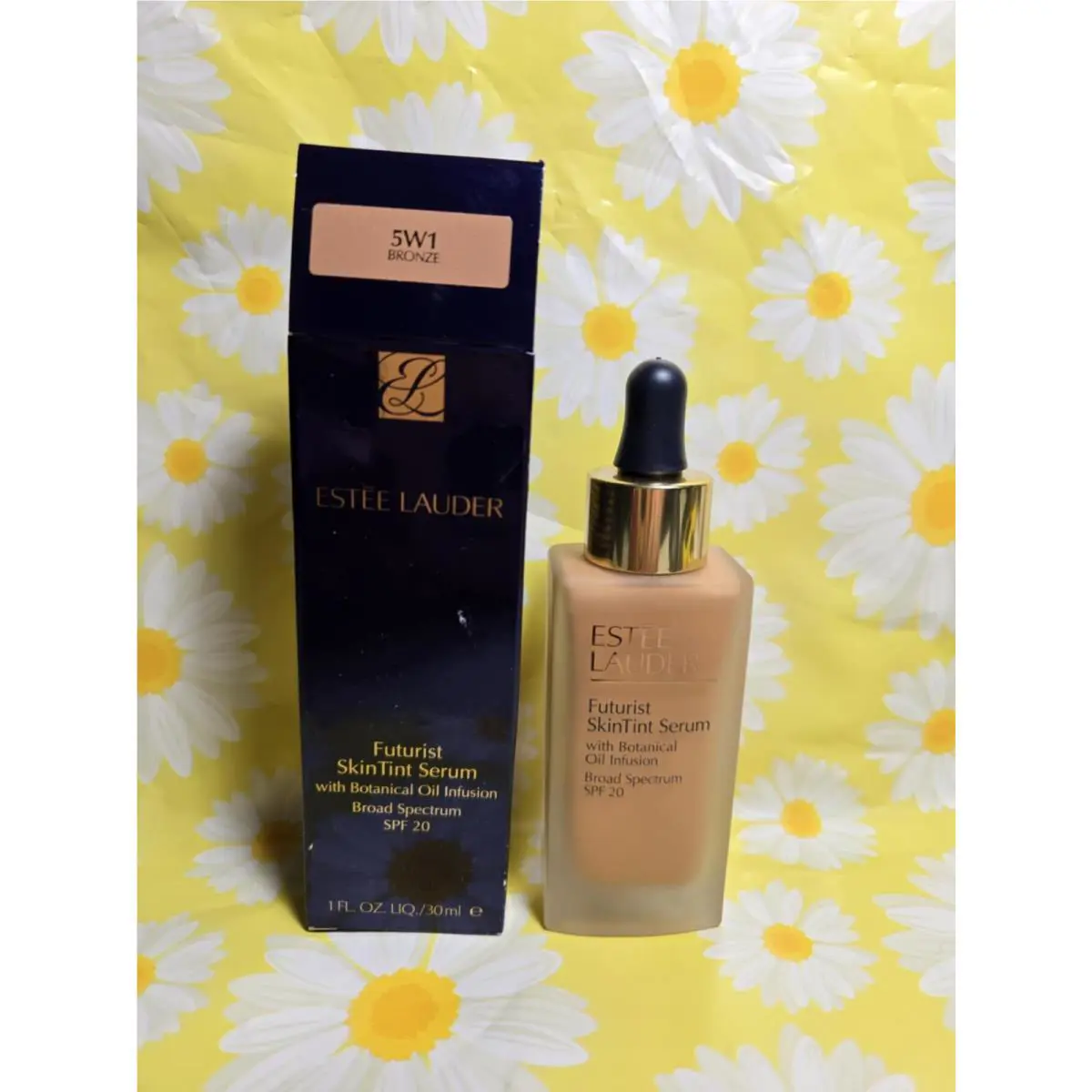 Estée Lauder Futurist Skin Tint Serum Foundation Spf 20 5W1 Bronze 1oz