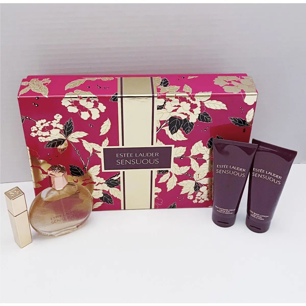 Estee Lauder Sensuous 4PC Set 3.4 OZ/100 ML Edp Spray Women Rare Find