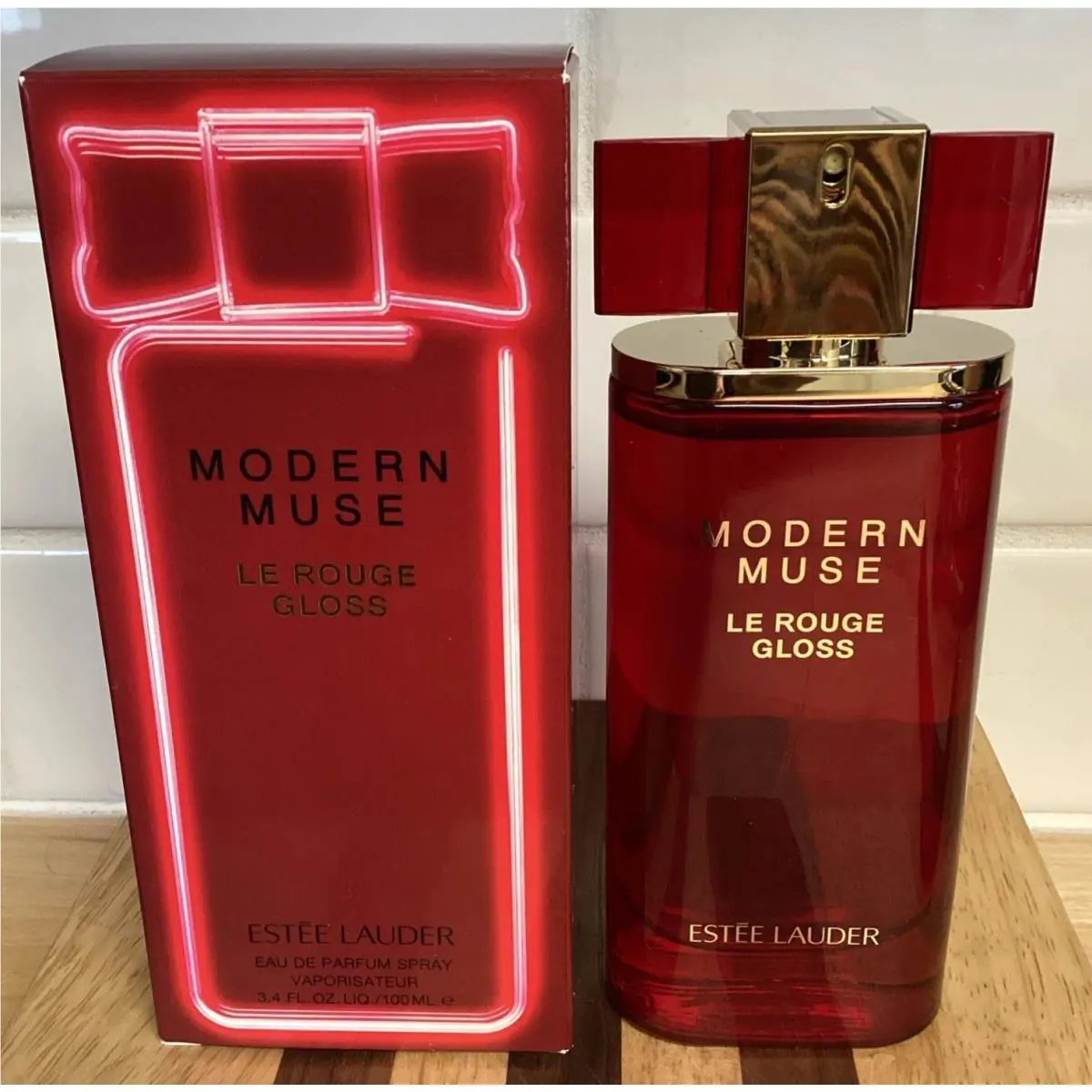 Estée Lauder Perfume Modern Muse Le Rouge Gloss 3.4 oz Edp Spray Retired Nos