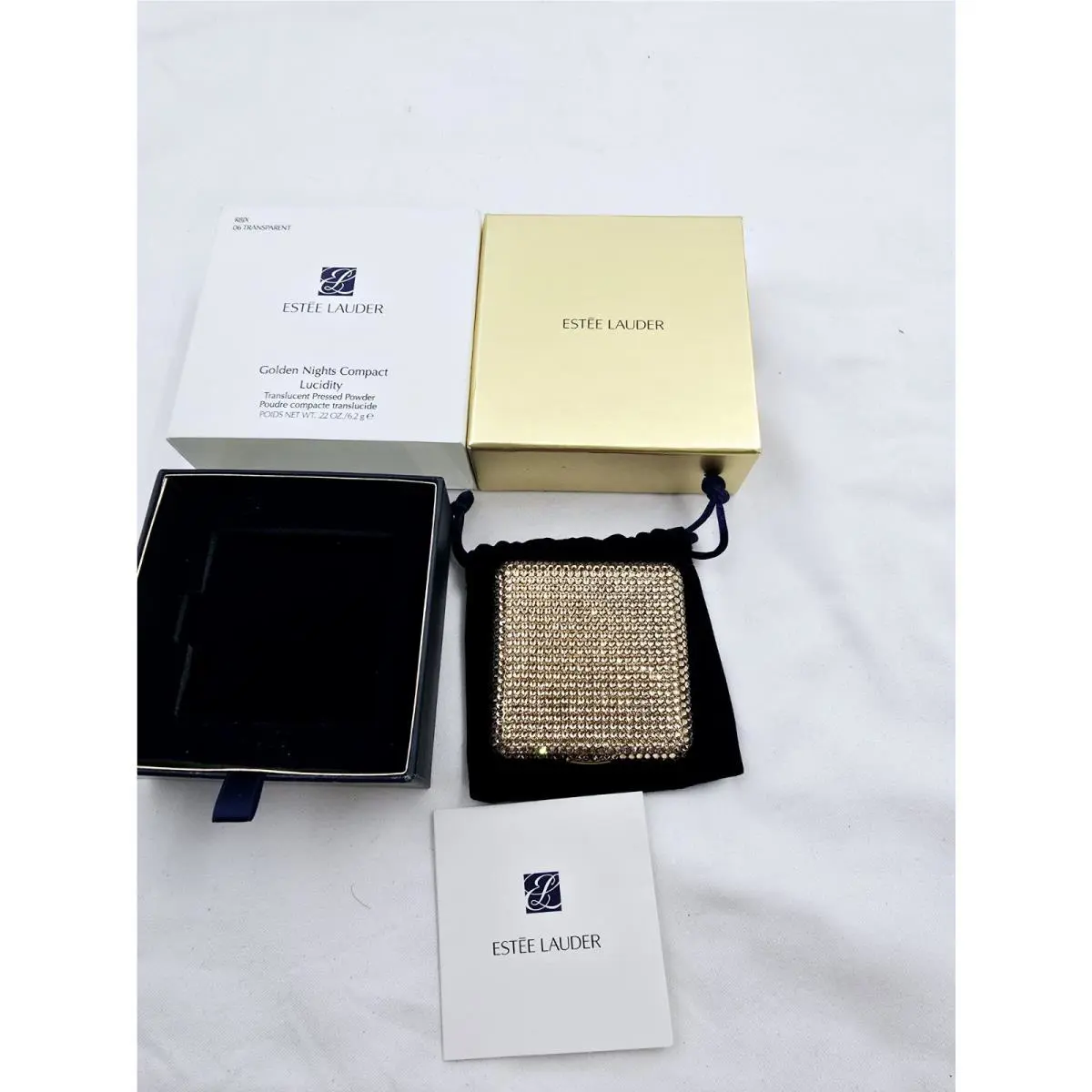 Estee Lauder Golden Knights Lucidity Pressed Powder Compact