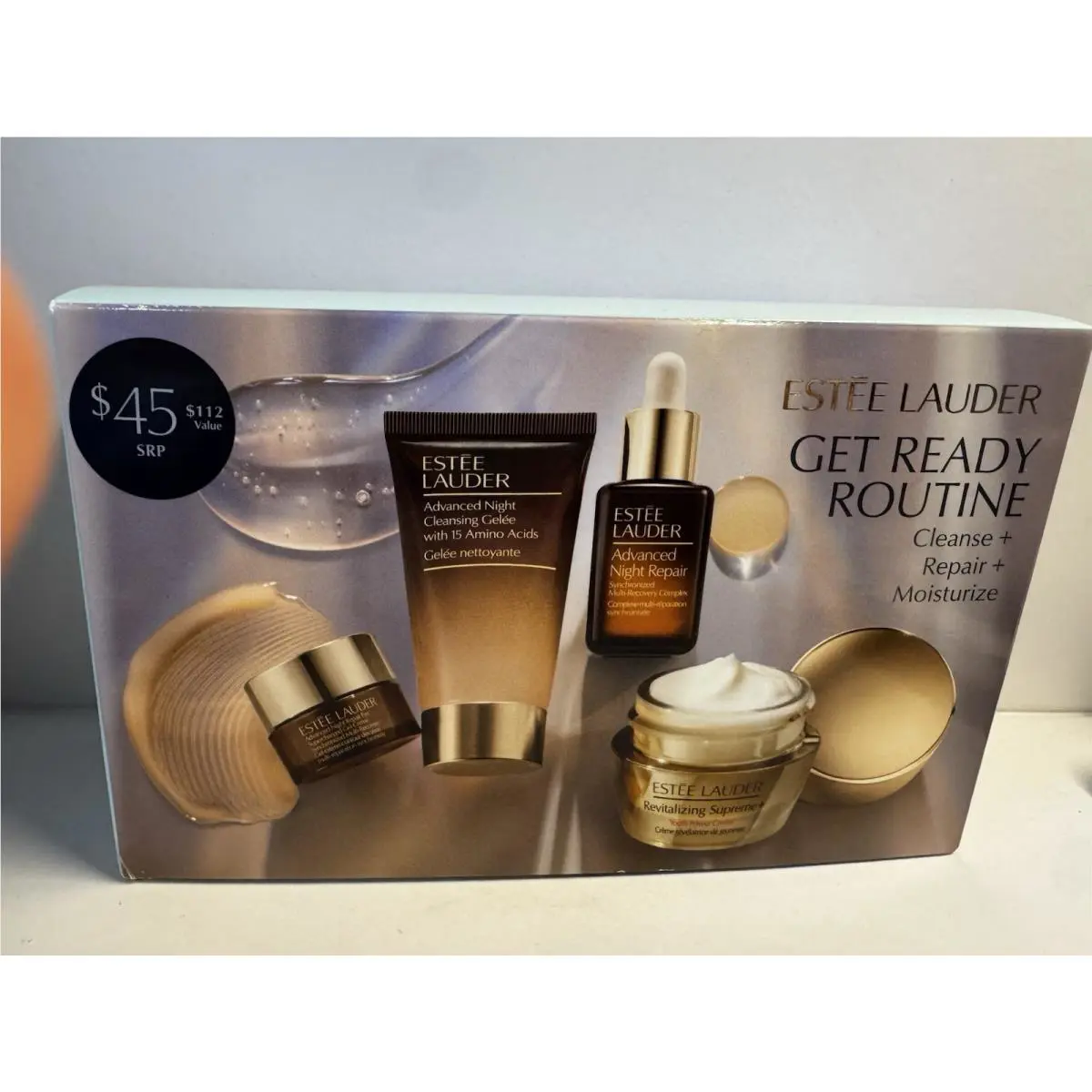 Estee Lauder 4 pc Get Ready Routine Skincare Set Advanced Night Repair Inbox