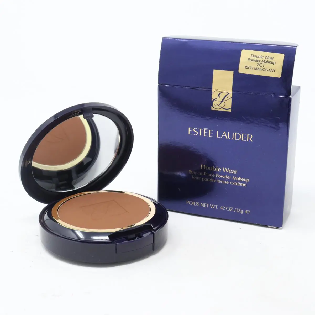 Estee Lauder Double Wear Powder Makeup 0.42oz - 7C1 Rich Mahogany