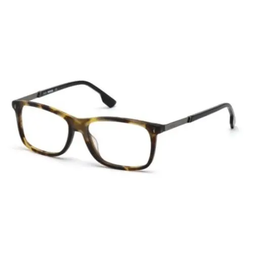 DL 5199 055 Rectangle Dark Havana Men`s Eyeglasses 53-15-145 by Diesel