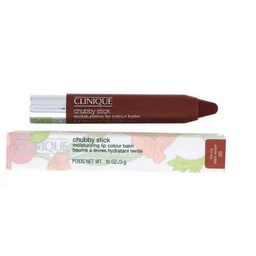 Clinique Chubby Stick Lip Colour Balm 02 Whole Lotta Honey 0.1 oz Pack of 2