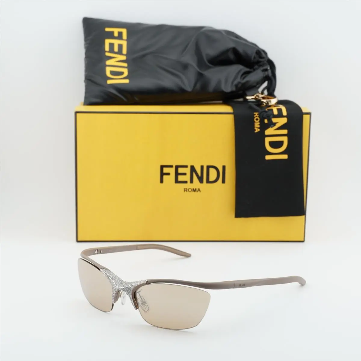 FE40176U 46G Beige/light Brown 62-13-125 Sunglasses by Fendi