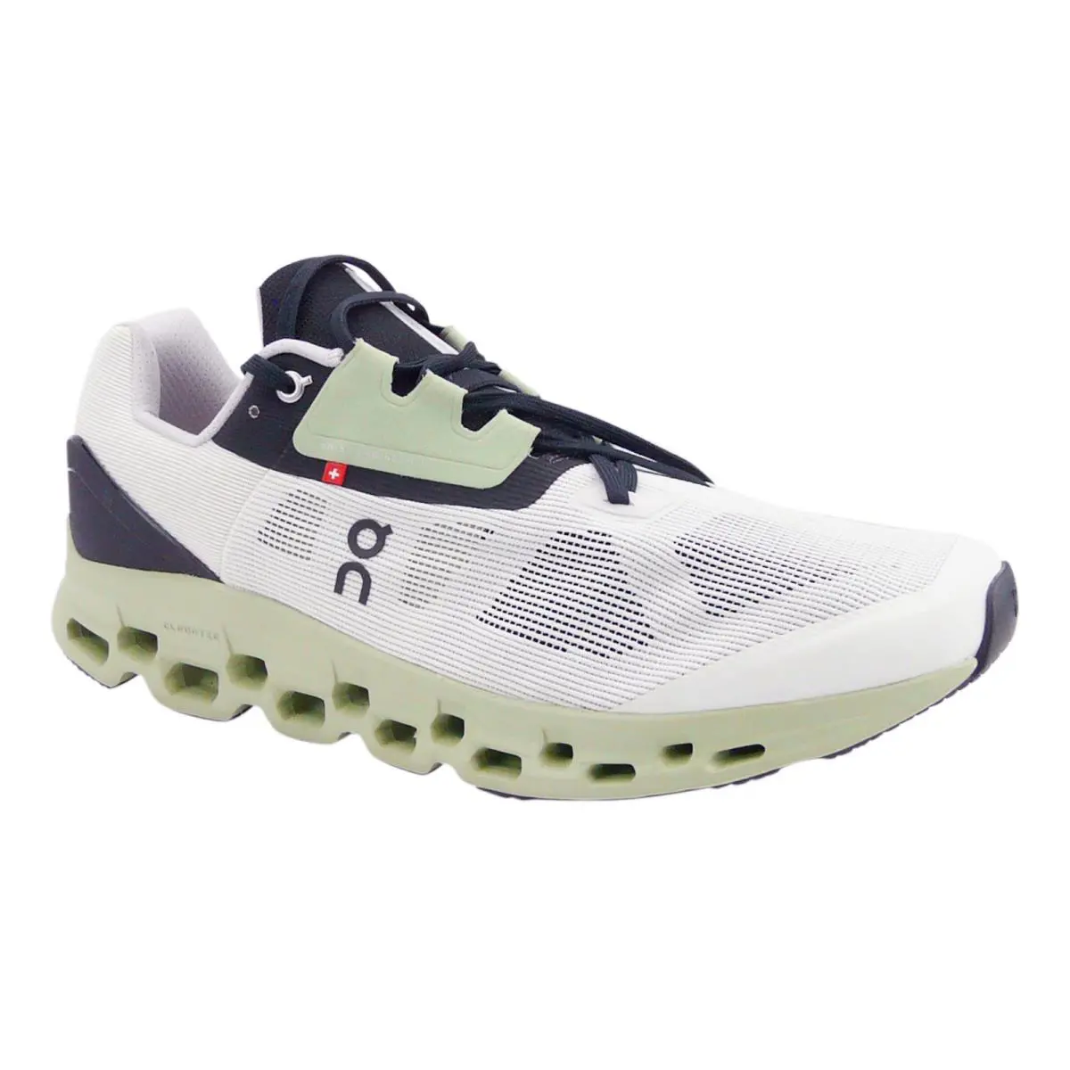 On Running Cloudstratus Men’s Running Shoes White Black Sage US 12.5 - Multi