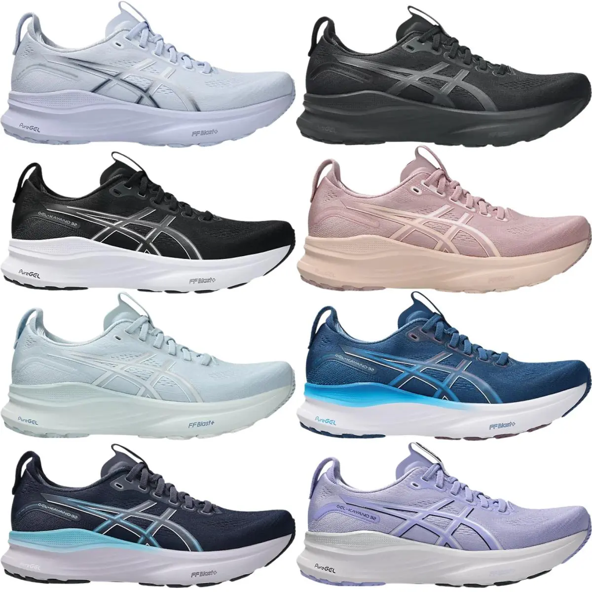 Asics shoes - Asics GEL-Kayano 32 - Black/Pearl Pink 44
