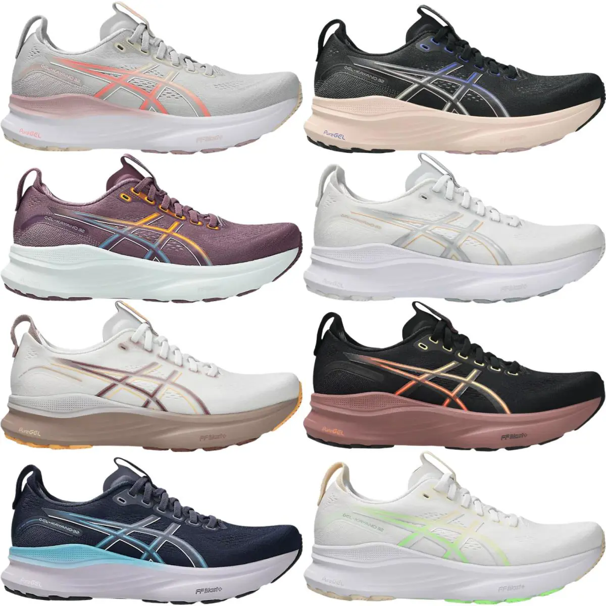 Asics shoes - Asics GEL-Kayano 32 - Black/Pearl Pink 80