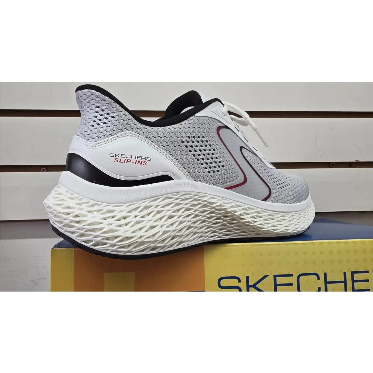 Skechers shoes - 232810 WBKR - WBKR - White, BLACK , RED 9