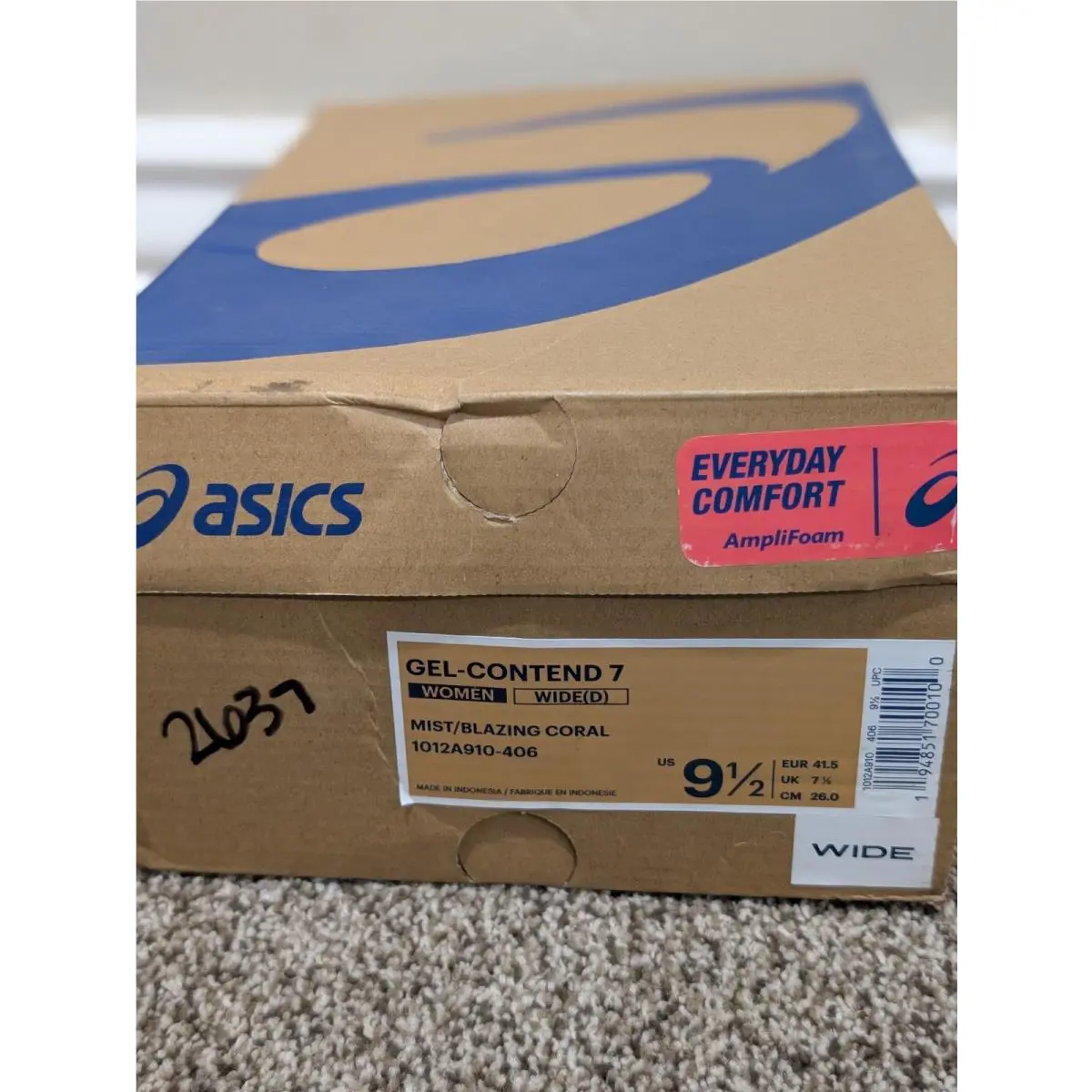 Asics shoes - Asics	Gel Contend 7 - Contend - 1012A10-406 - Blue 9