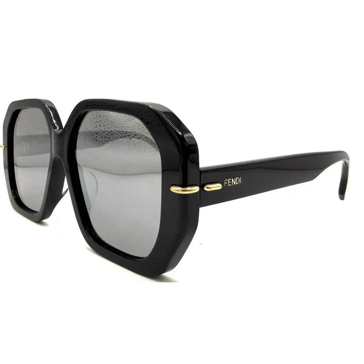 Fendi FE40173F FE 40173F 01C Black/mirror Lens Sunglasses 56-14-140 Rx