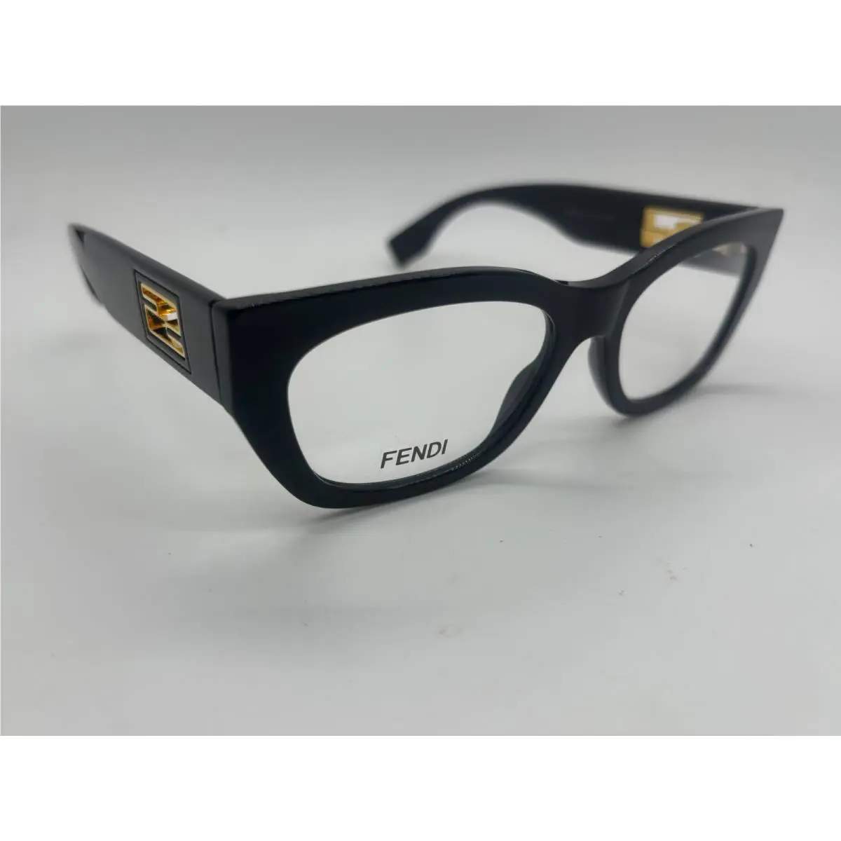 Fendi FE50082I 001 Black Cat Eye Eyeglasses 53-17-140mm Comes W/full Set