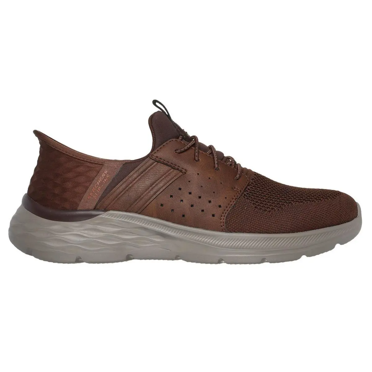 Skechers Hands Free Slip-ins Garner Newick Relaxed Fit Men Shoes Air Cooled 8 9 - Brown