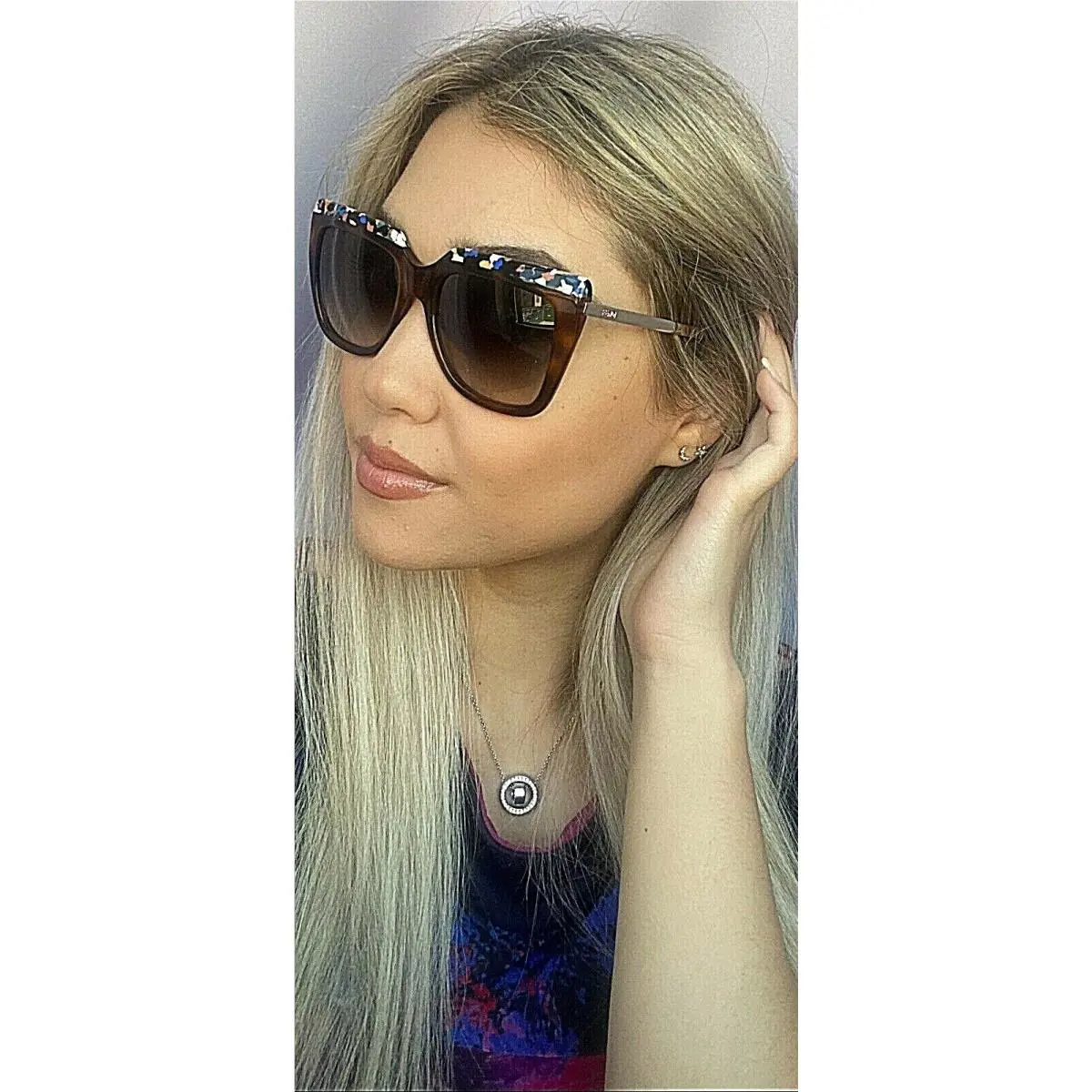 Fendi FF Women`s Sunglasses Italy 0087/S CUA9C 53mm Tortoise Oversized E