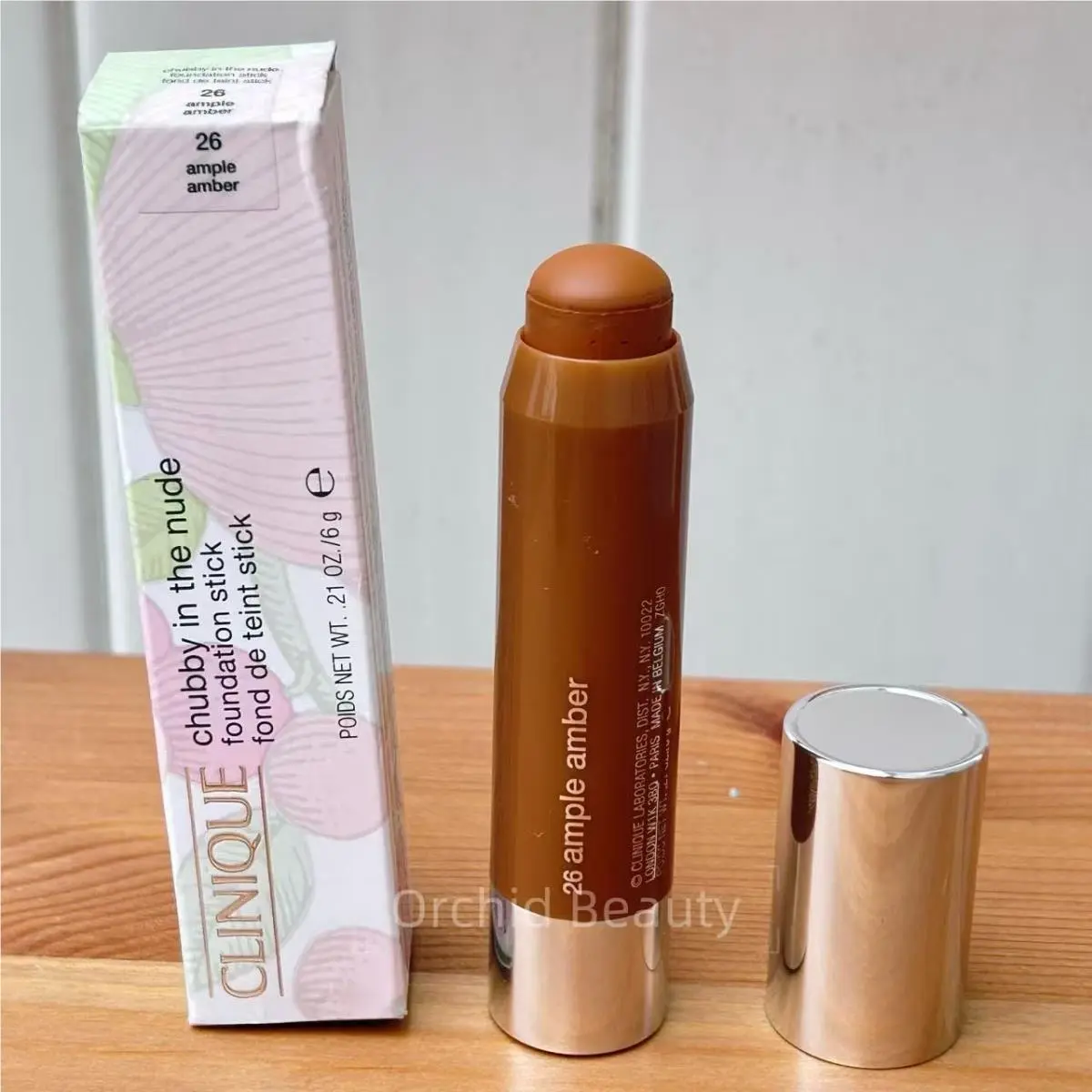Clinique Chubby Foundation Stick 26 Ample Amber Full Size 6g/0.21oz