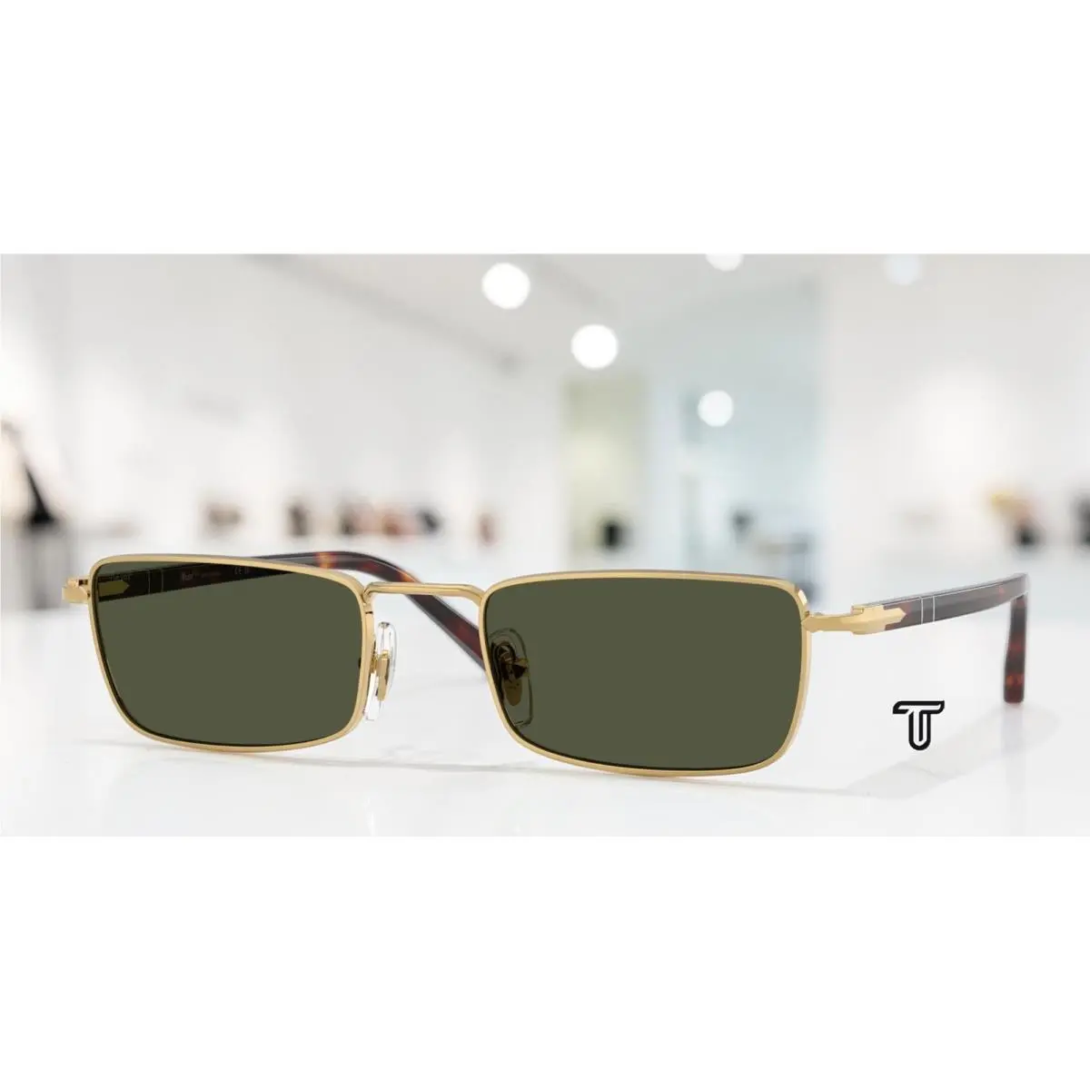 PO1025S 515 31 Gold Green 54 mm Unisex Sunglasses by Persol
