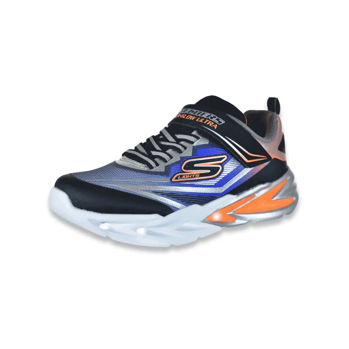Skechers shoes - Skechers Boys` Flex Glow Light-Up Sneakers Color: black/red Size: - black/silver 1