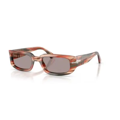 Persol 0PO3385S - Mel 123353 Striped Red Green/violet 53mm Men`s Sunglasses - Frame: Striped Red & Green, Lens: Violet