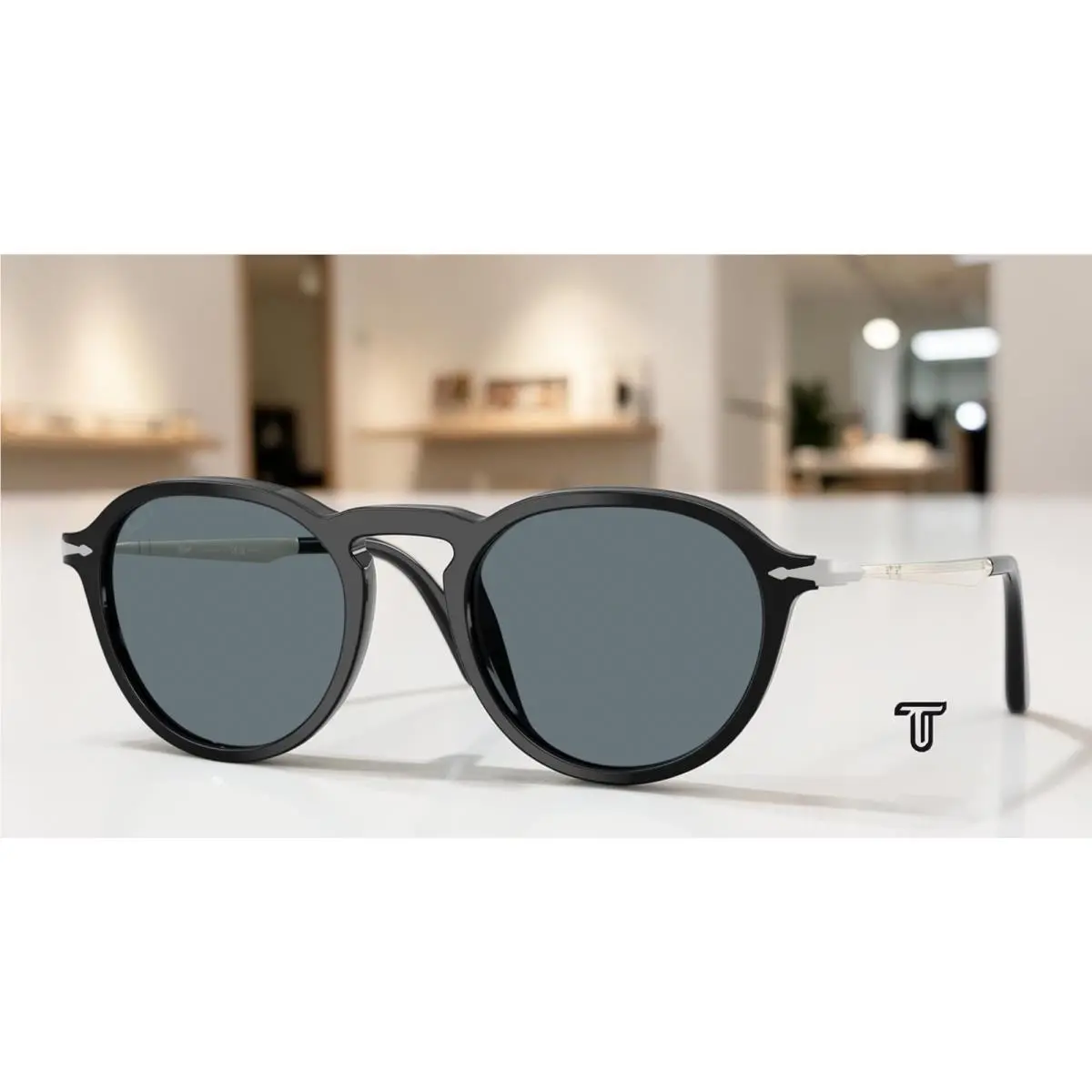 PO3383S 95 3R Black Polarized Dark Grey Polarized 54 mm Unisex Sunglasses by Persol