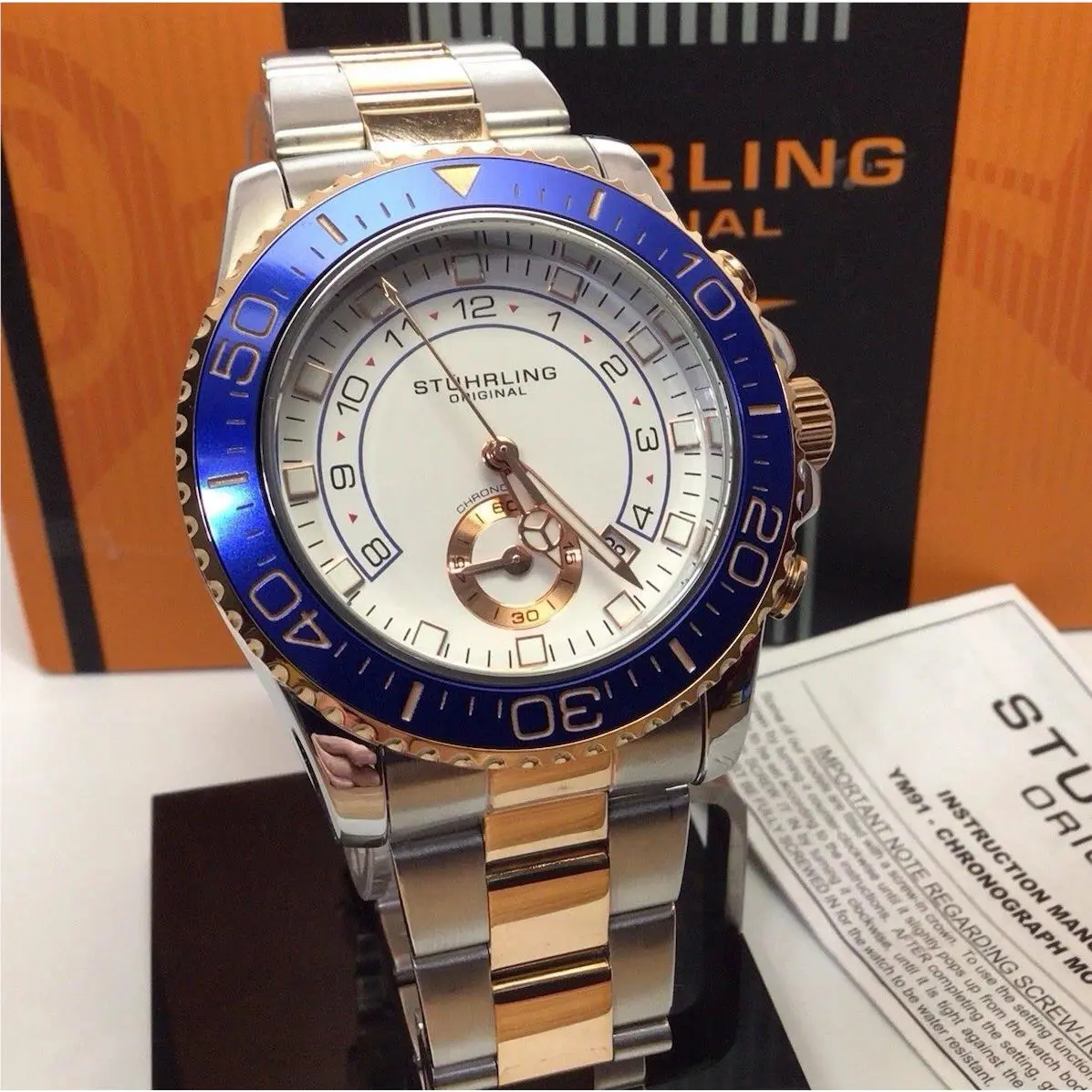 Stuhrling Men’s Chronograph Watch - 10 Atm