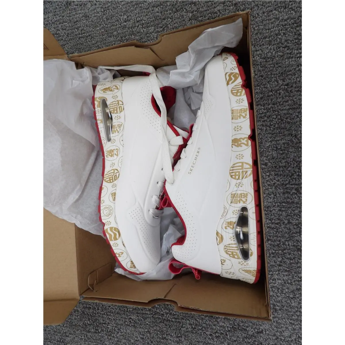 Skechers shoes - 894185INTRD - 894185/INTRD - White, Red, Gold 7
