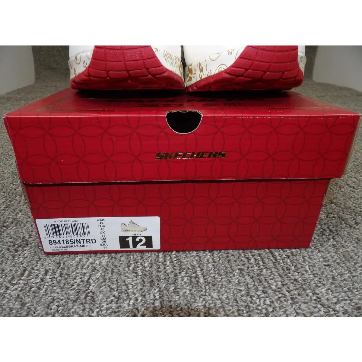 Skechers shoes - Skechers Celebrat-Airy - 894185/NTRD - White, Red, Gold 1