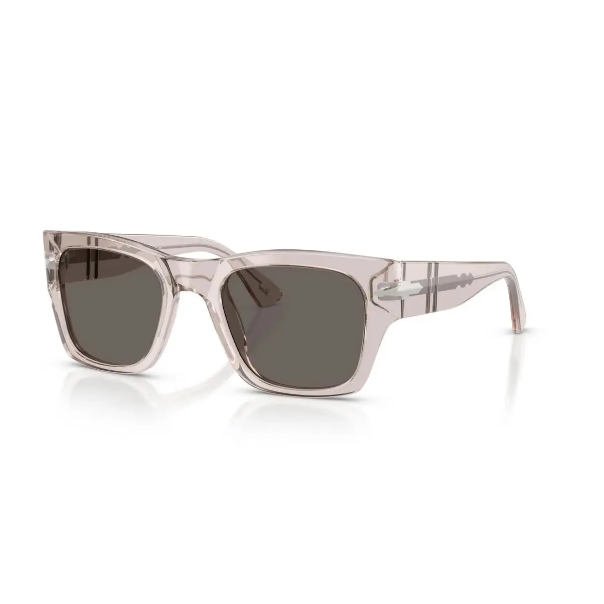 Persol PO 3384S Transparent Brown Grey/dark Grey 1229B1 Sunglasses