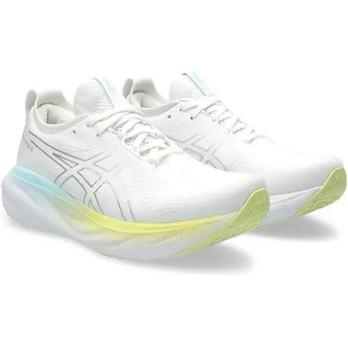 Size 9.5 - Asics Gel Nimbus 25 White Soothing Sea W