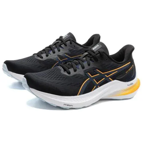 Asics Men`s GT-2000 12 Running Shoes Black / Fellow Yellow 11.5 M