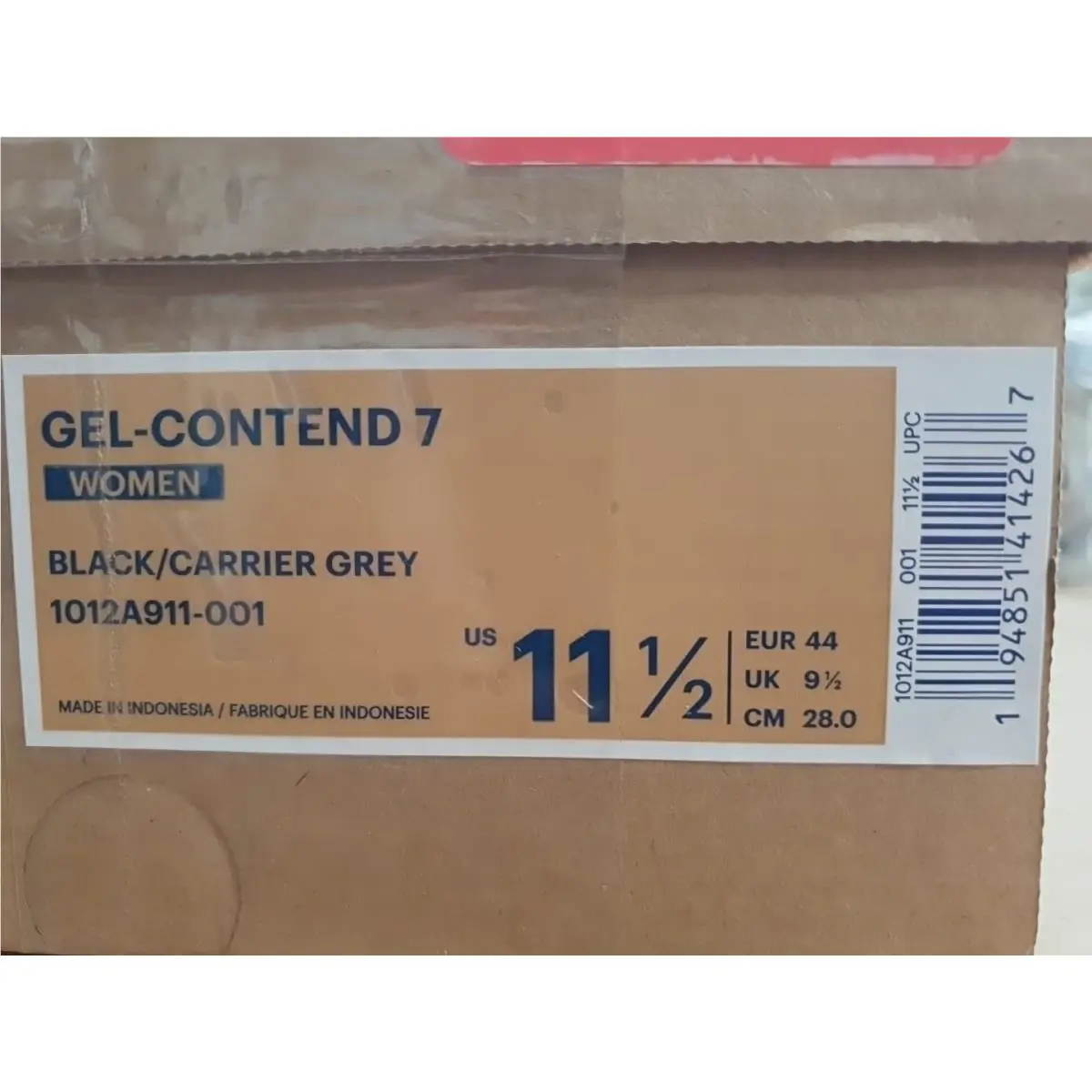 Asics shoes - ASICS GEL-Contend 7 - 1012A911-001 - Black (UPC: 194851414267) 7