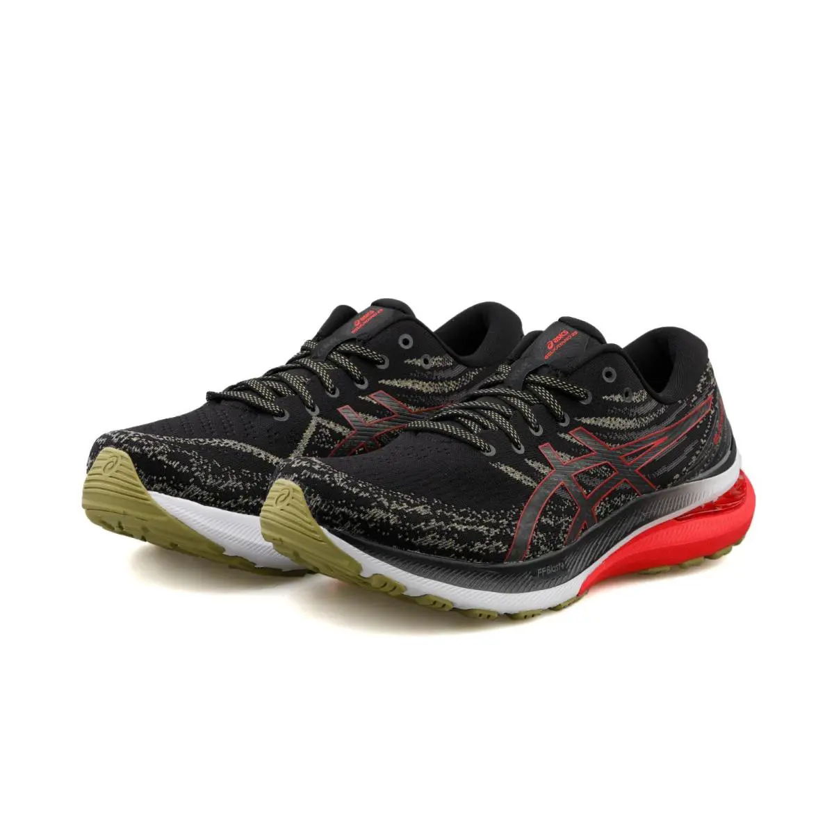 Asics Men`s Gel Kayano 29 Running Shoe Black / Electric Red Size 8.5 US/7.5 UK