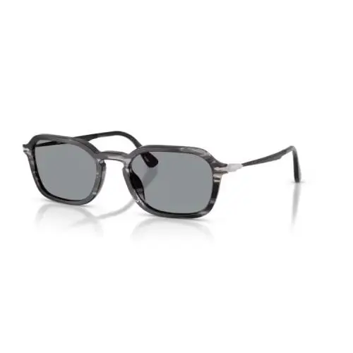 Persol 0PO3381S 1238R5 Striped Black and Grey/blue 54mm Mens Sunglasses