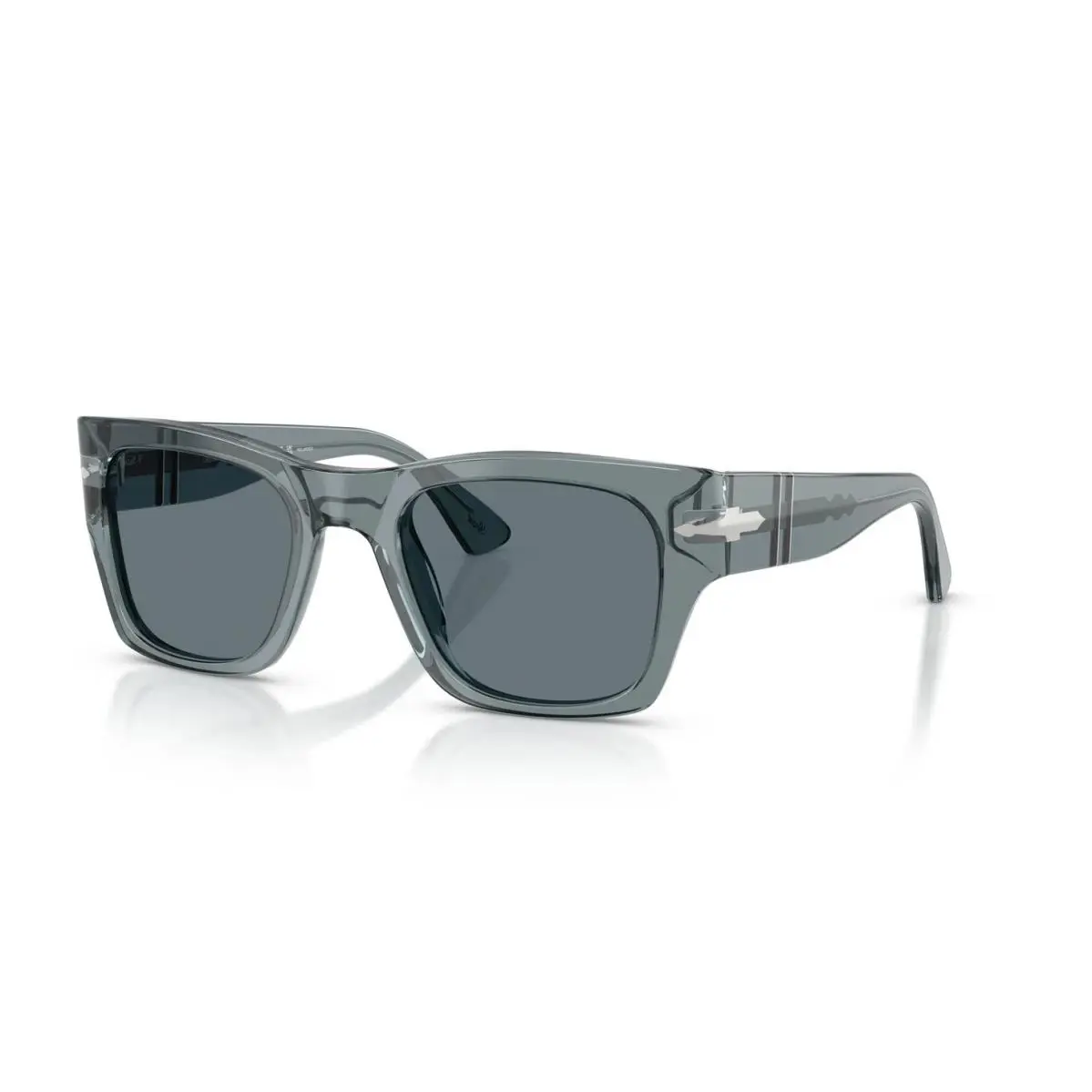 Persol PO 3384S Transparent Ocean/dark Blue Polarized 12273R Sunglasses