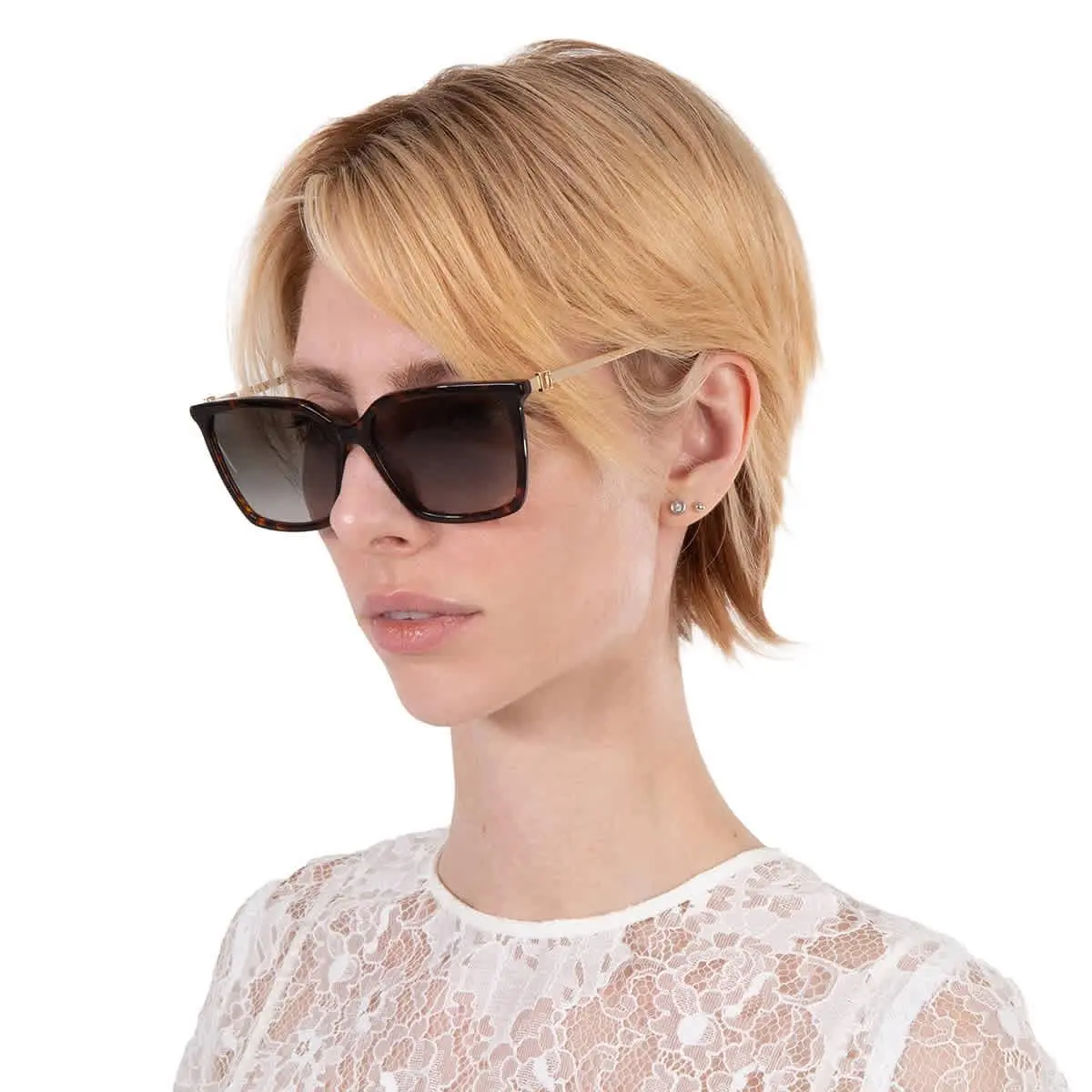 Jimmy Choo Grey Gradient Square Ladies Sunglasses Totta/g/s 0086/HA 56