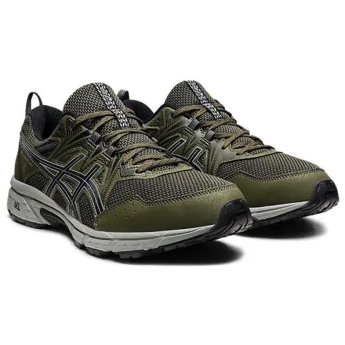 Asics Men`s Gel-venture 8 Running Shoes Olive Canvas/black Size 10 US