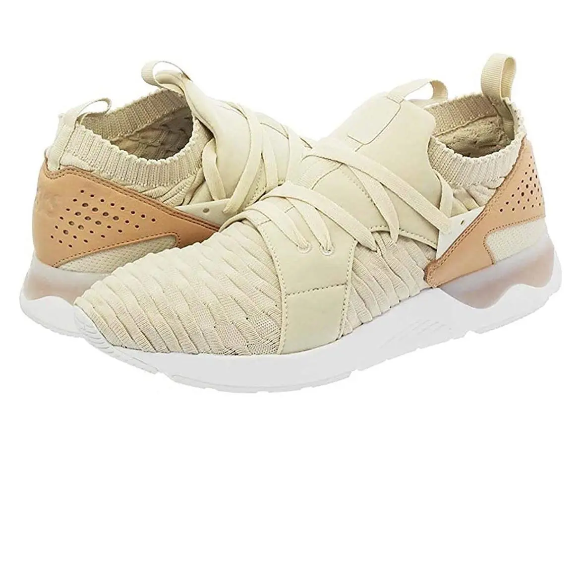 Asics Gel-lyte V Sanze Knit Men`s Birch Sneaker Shoes H800N-0202 US Size 8