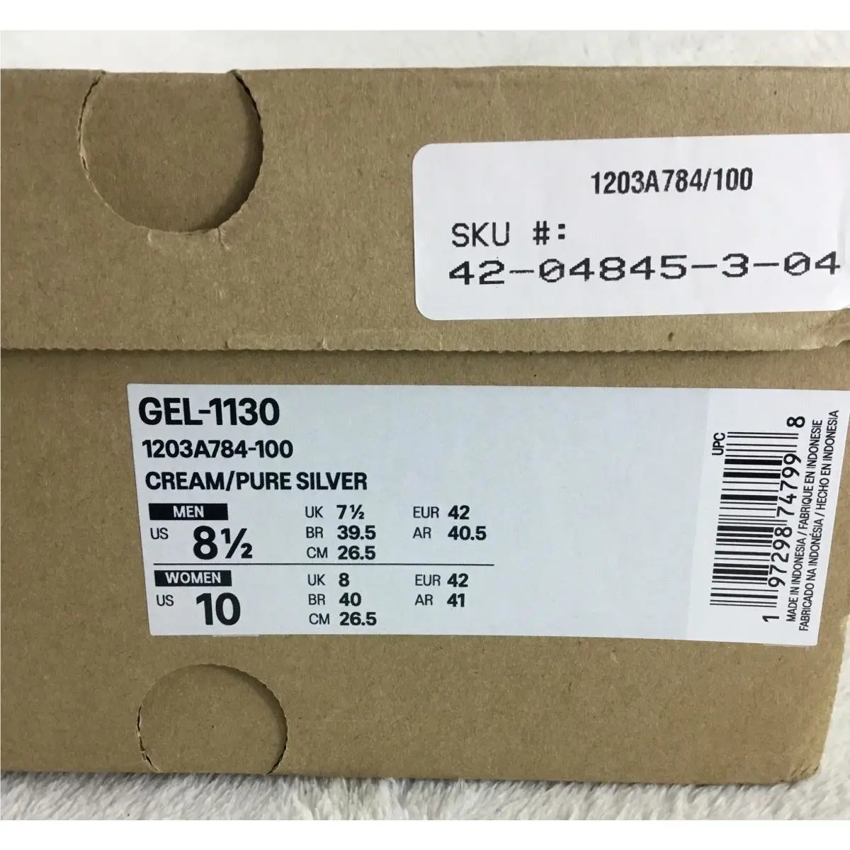 Asics shoes - ASICS Gel 1130 - Gel - 1203A784-100 - Cream / Silver 8