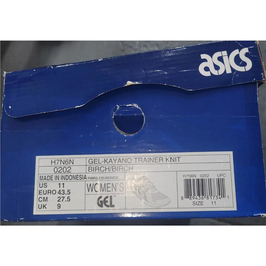 Asics shoes - ASICS GEL-Kayano 11 - H7N6N-0202 - Beige (UPC: 4549846188801) 8