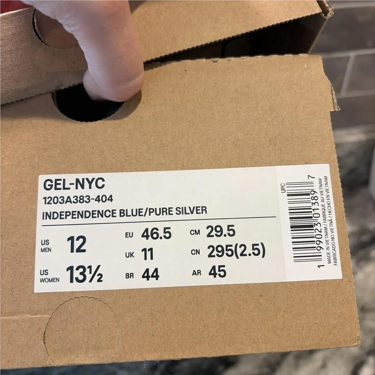 Asics shoes - ASICS Gel-NYC - 1203A383-404 - Independence Blue/Pure Silver (UPC: 0199023013897) 5