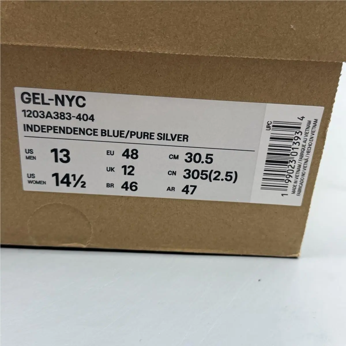 Asics shoes - ASICS Gel-NYC - 1203A383-404 - Independence Blue/Pure Silver (UPC: 0199023013934) 11