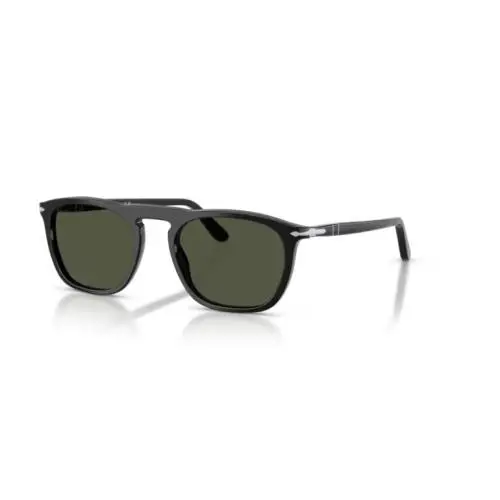 Persol 0PO3391S Gae 95/31 Black/green Square 53mm Mens Sunglasses - Frame: Black, Lens: Green